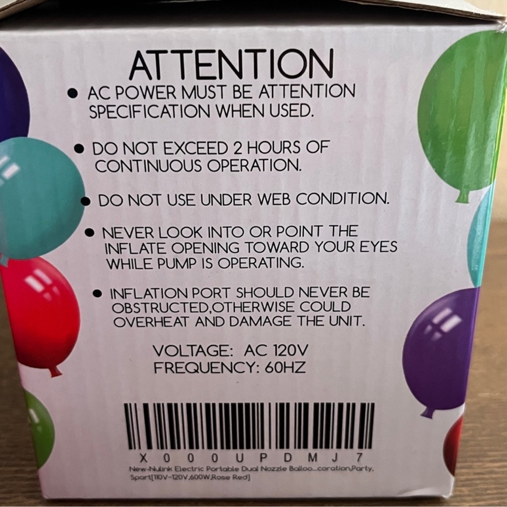 Vibrant Electric Balloon Pump - Picture 5 of 9